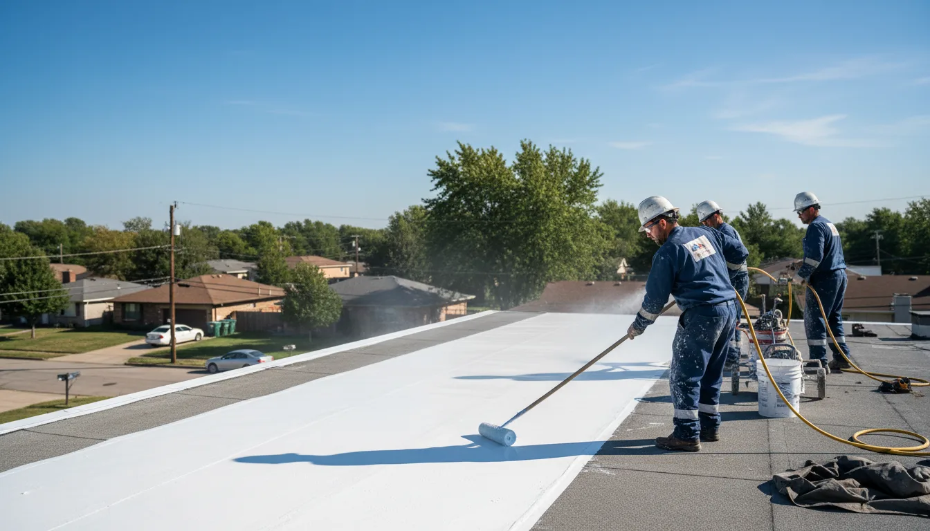 Commercial roof coating in Dill City, OK near me